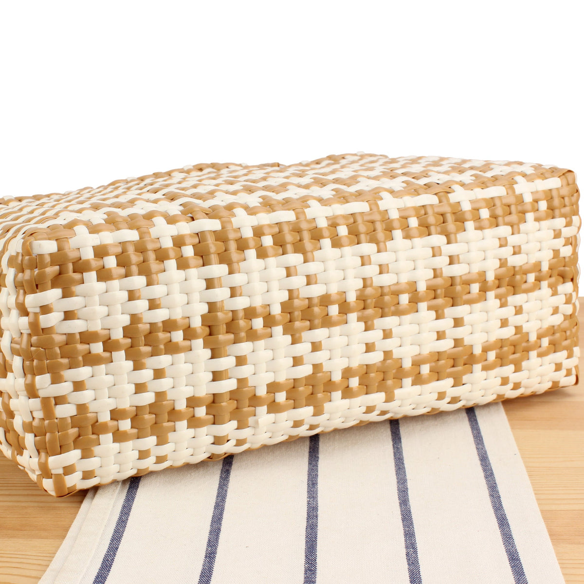 Braided Tote Bag with Stylish Patterns LoungeYard — product view 3