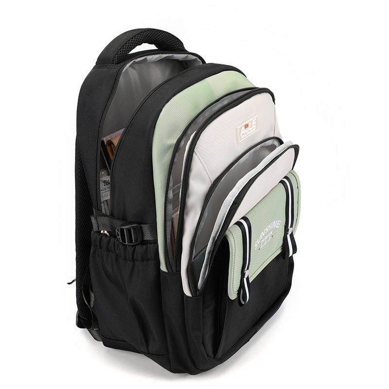 Stylish school backpack with functional compartments LoungeYard — product view 4