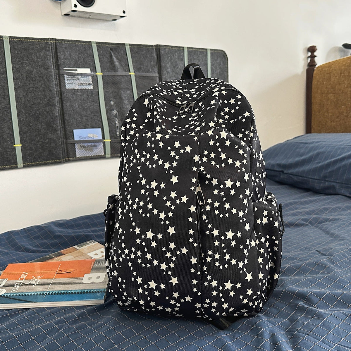 Casual Star-Patterned Backpack LoungeYard 1791206130 — product view 7