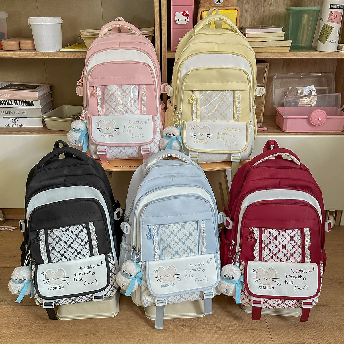 Playful Graphic Design Backpack LoungeYard — product view 4