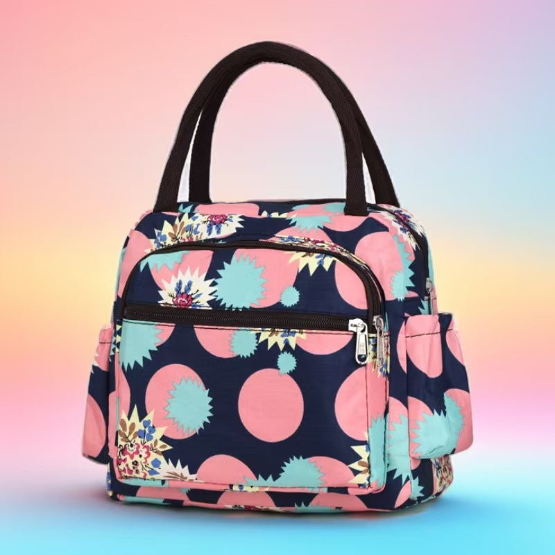 Insulated Cat Print Lunch Cooler Bag LoungeYard — product view 7