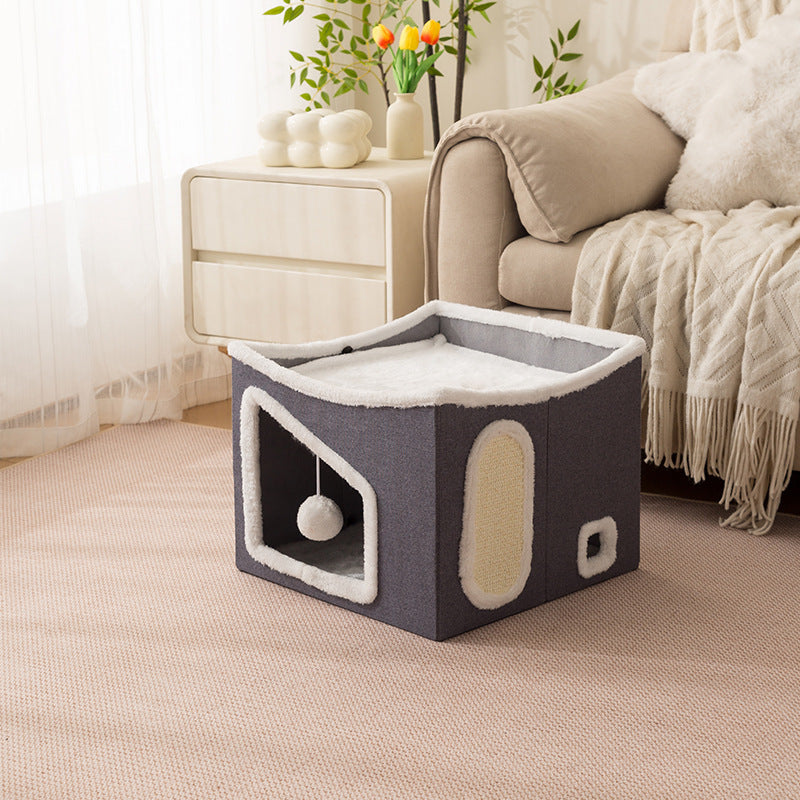Multifunctional Cozy Pet Hideaway Bowlift — product view 6