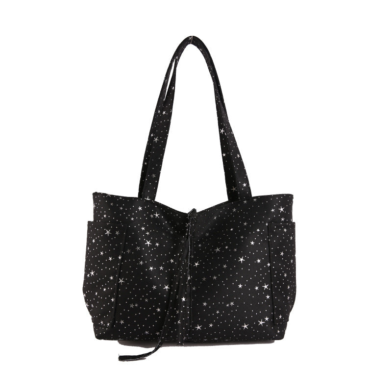 WoStar-Patterned Canvas Tote Bag LoungeYard — product view 7