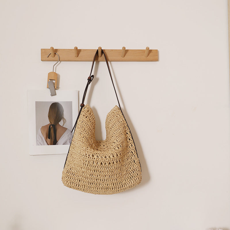 Handmade Shoulder Bag in Modern Natural Design LoungeYard — product view 3