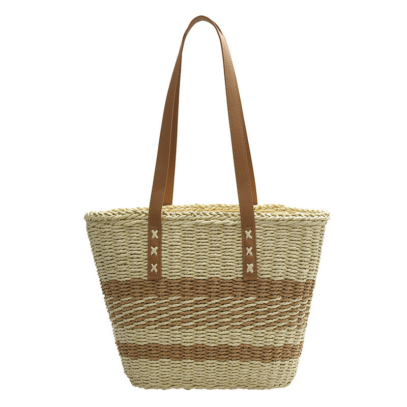 Comfortable beach bag with leather handles LoungeYard — product view 6