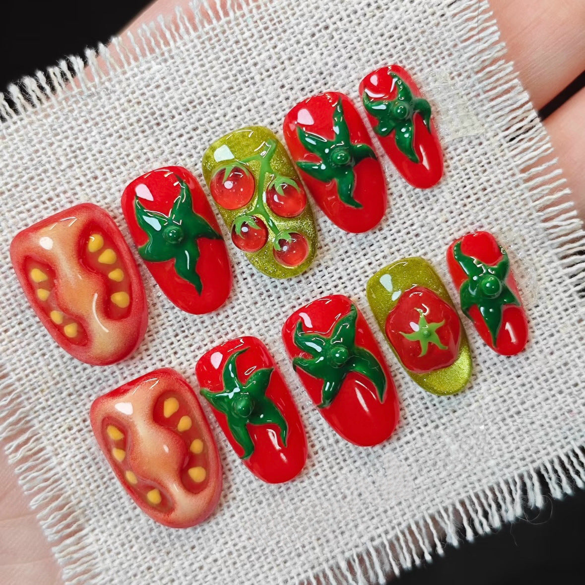 Creative Vegetable-Themed Press-On Nails — product view 2