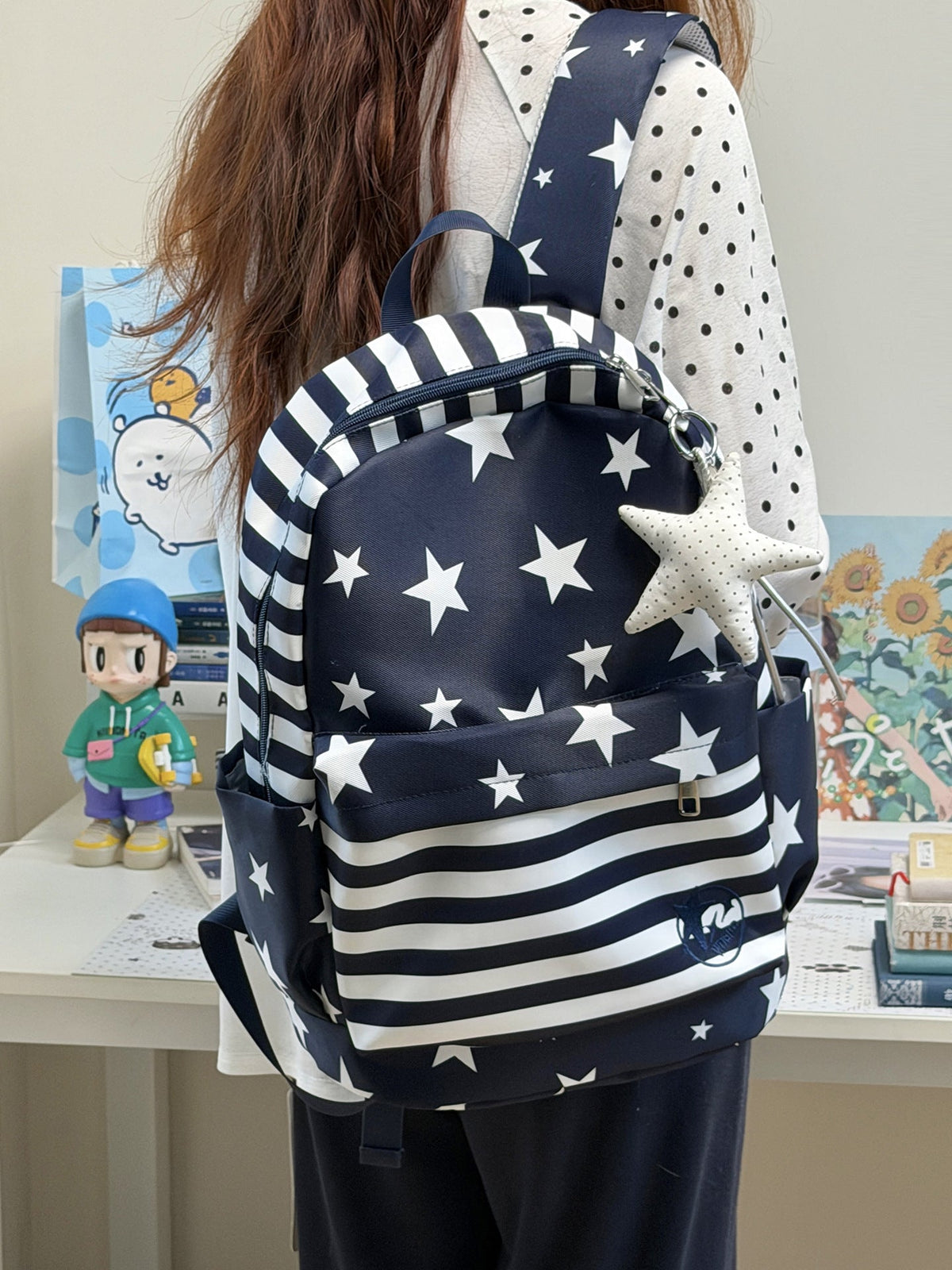 Large Capacity Fun Print Backpack LoungeYard — product view 6