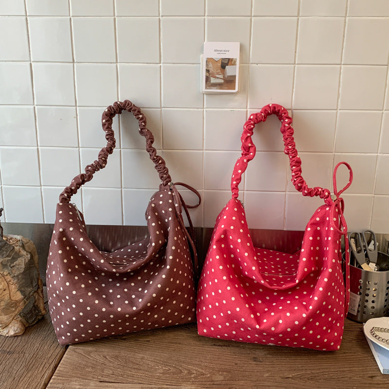 Polka Dot Hobo Bag — product view 3