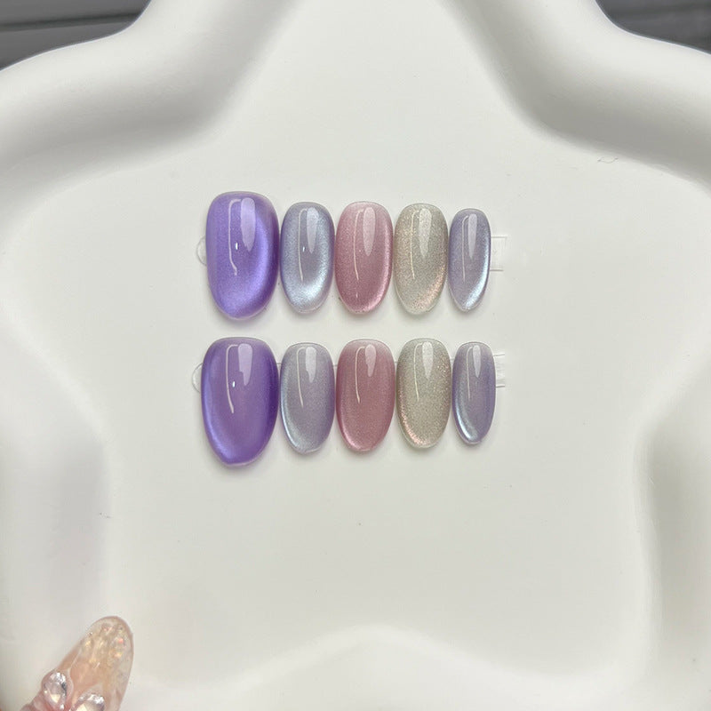 Iridescent Multi-Color Press-On Nail Set — product view 4