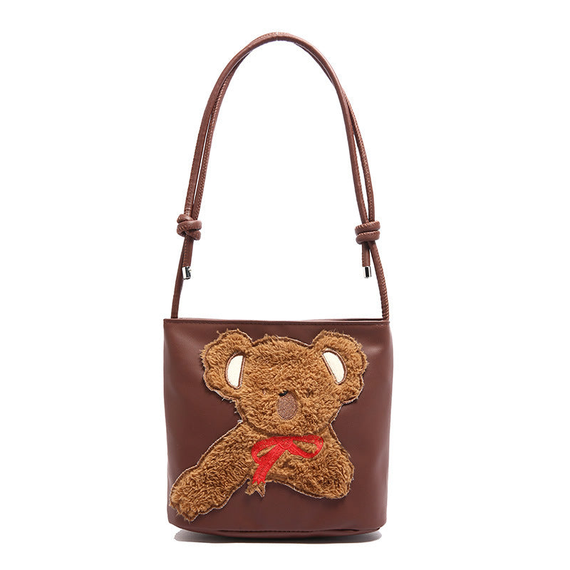 WoCute Teddy Bear Patch Handbag LoungeYard — product view 5