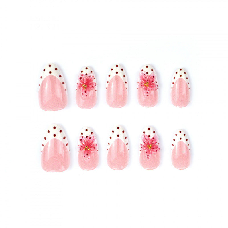 Floral Design Acrylic Press-On Nails — product view 2