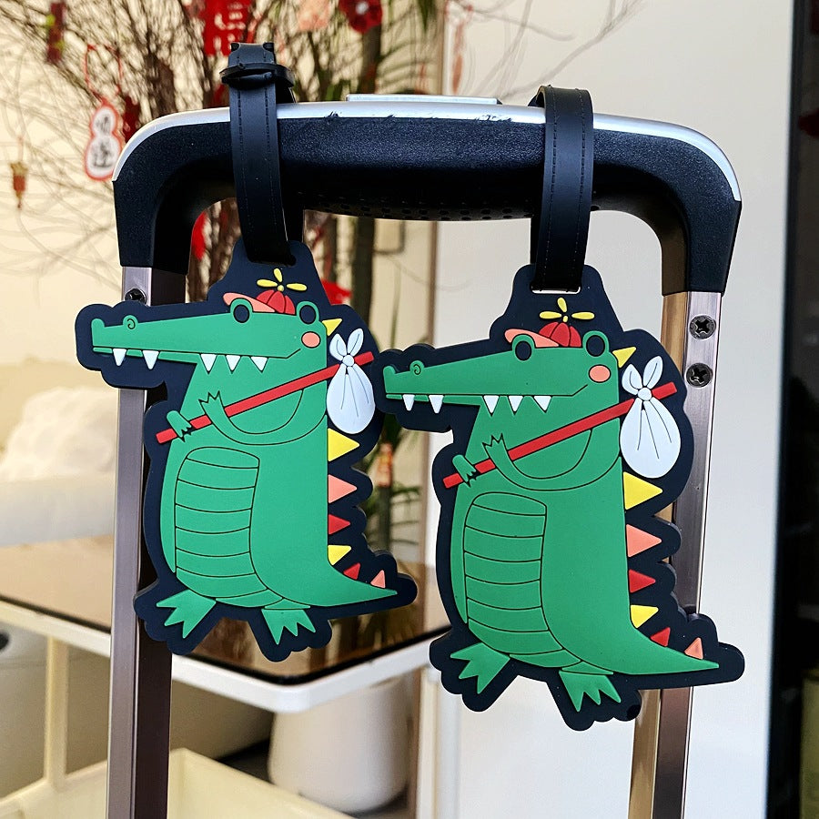Fun Crocodile Luggage Tag LoungeYard — product view 4