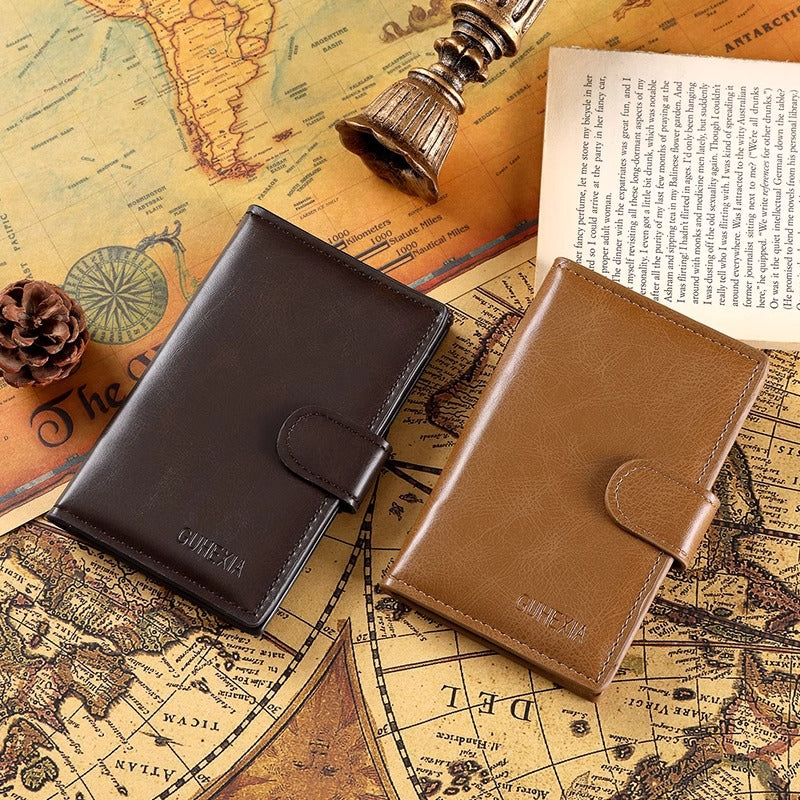 RFID-Blocking Leather Card Holder LoungeYard — product view 3