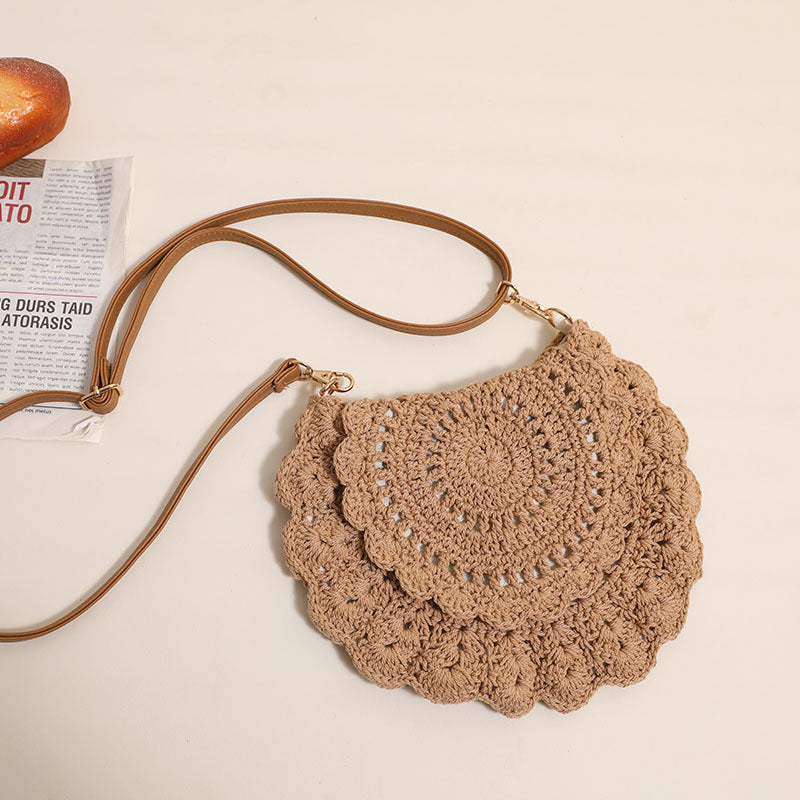 Crocheted Crossbody Bag with Feminine Details LoungeYard — product view 5