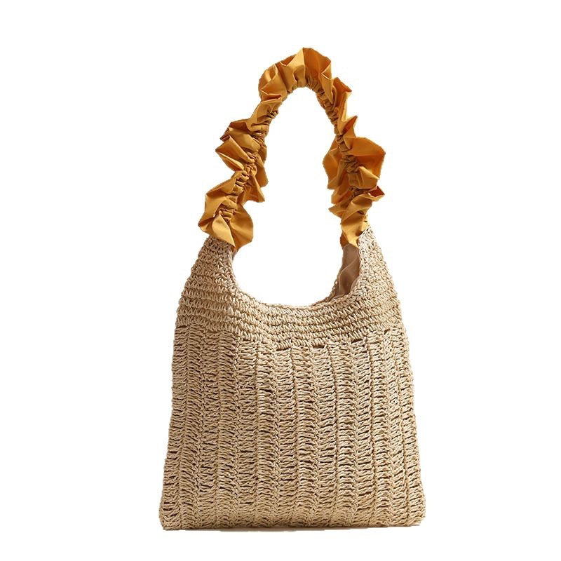 Elegant Handbag with Ruffled Handle LoungeYard — product view 5
