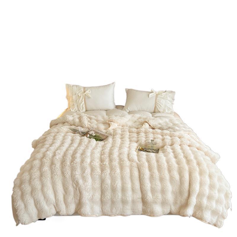 Ultra-Soft Textured Fleece Blanket LoungeYard — product view 5