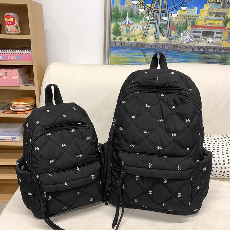 Quilted Stylish Everyday Backpack LoungeYard — product view 7