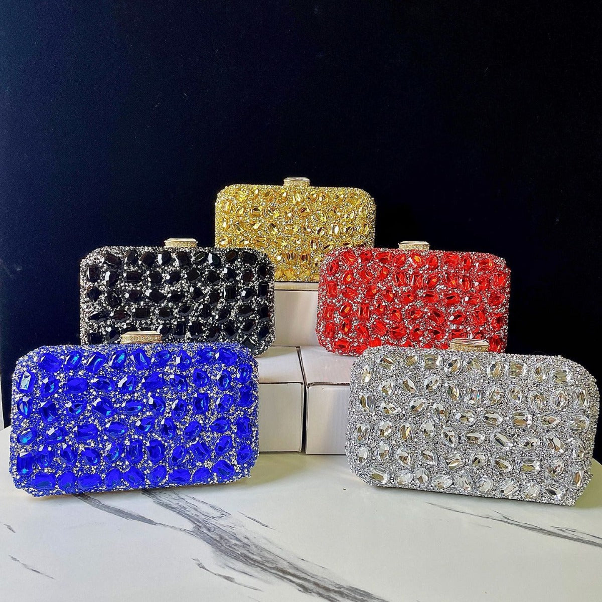 Glamorous Bejeweled Evening Clutch — product view 1
