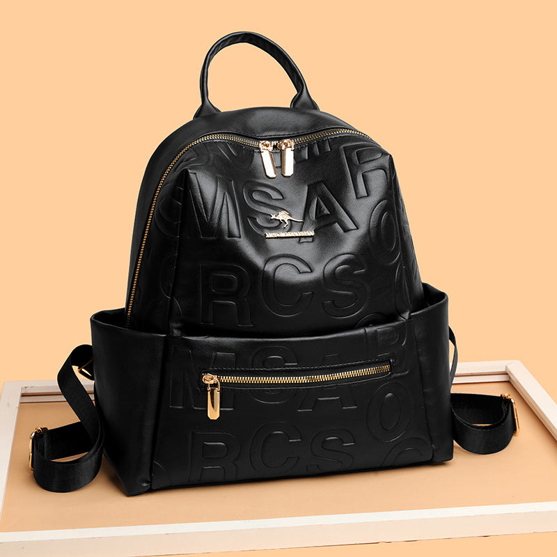 Stylish Leather Backpack — product view 1