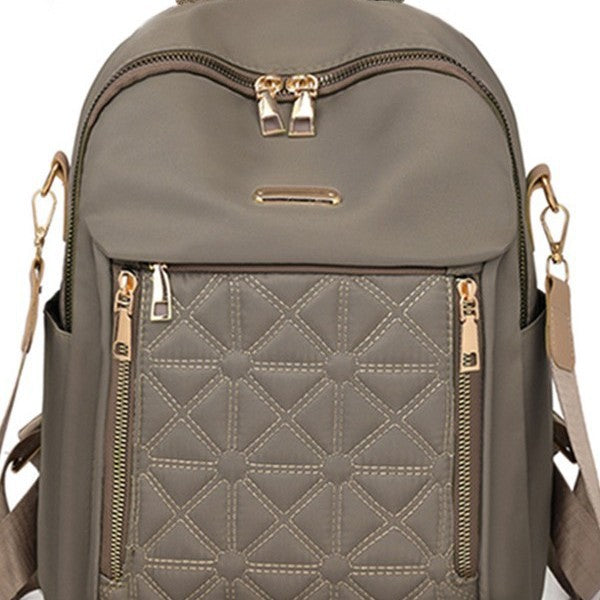 Women's Quilted Multi-Pocket Backpack LoungeYard — product view 5