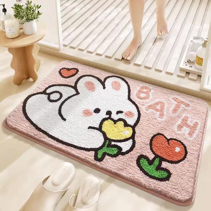 Pet-Themed Soft Plush Bath Mat Bowlift — product view 4