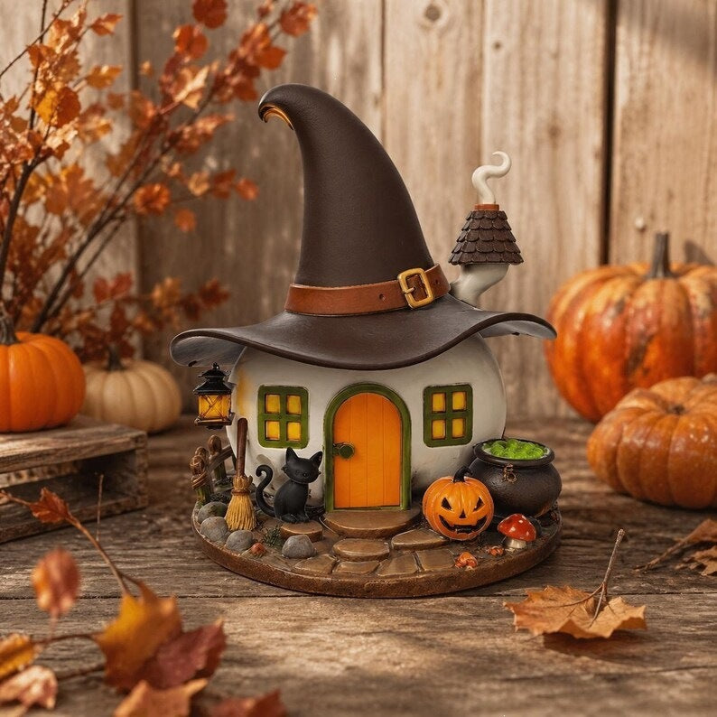 Whimsical Witch Hat House Decoration Bowlift — product view 2