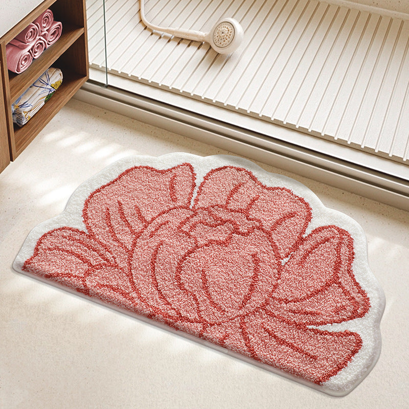Floral Patterned Bathroom Rug — product view 6
