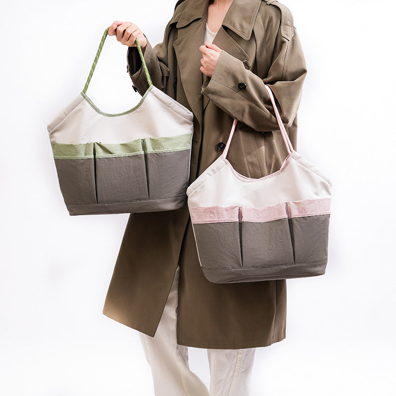 Generous Tote Bag With Multiple Outside Pockets LoungeYard — product view 2
