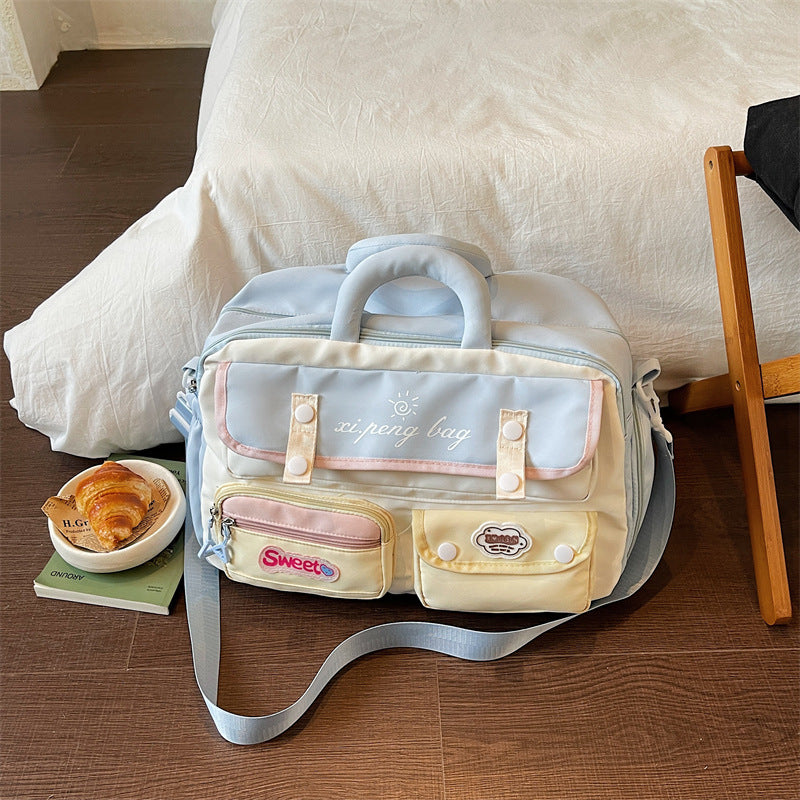 Sporty Shoulder Bag With Multifunctional Compartments LoungeYard — product view 1