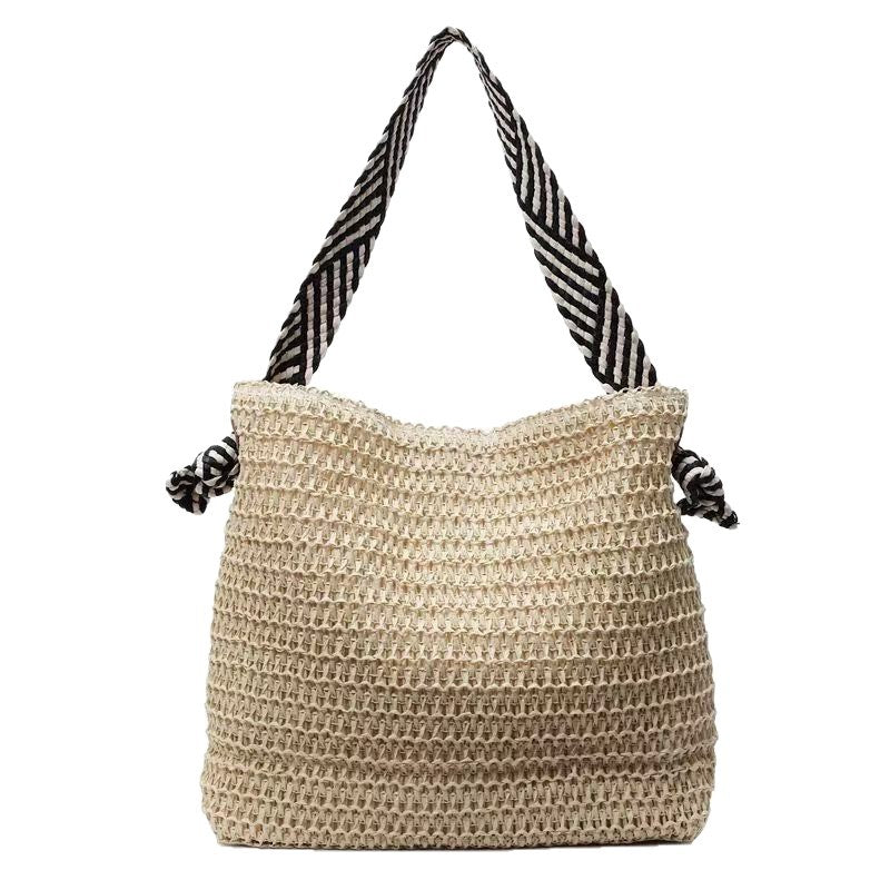 Large shopping bag with woven design LoungeYard — product view 4