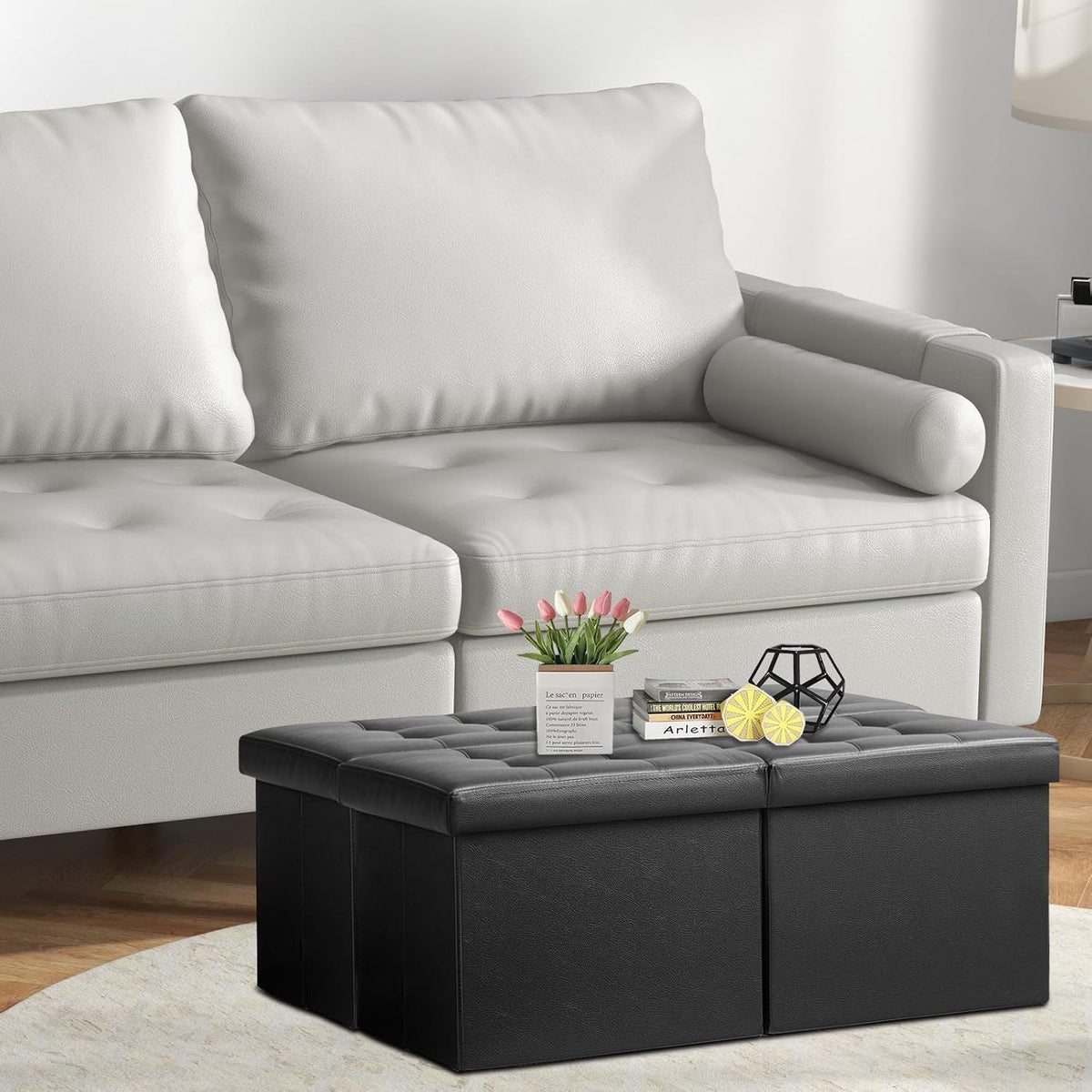 Multi-Functional Storage Ottoman Bowlift — product view 2