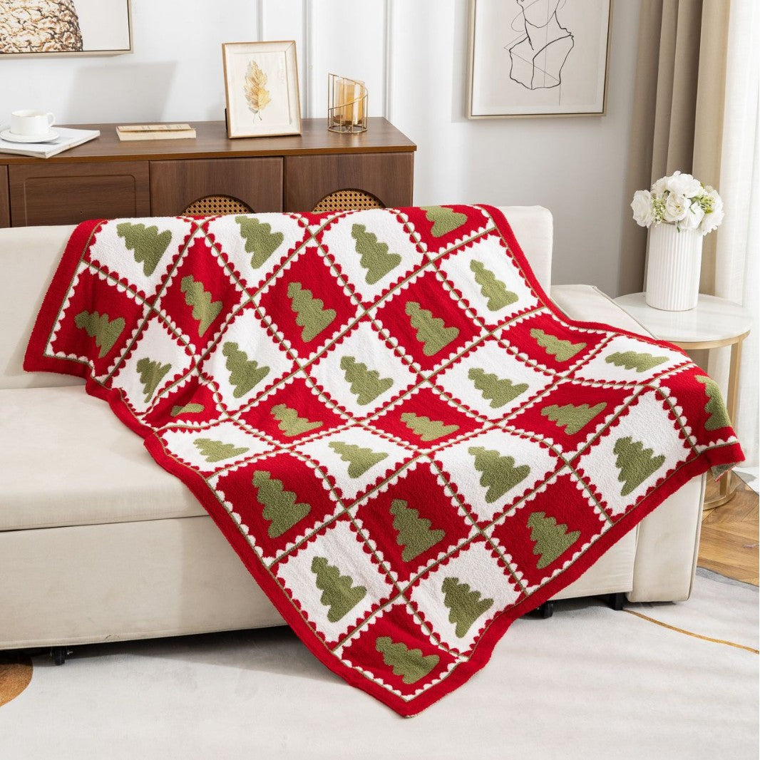 Cozy Holiday Snowflake Throw Blanket — product view 3