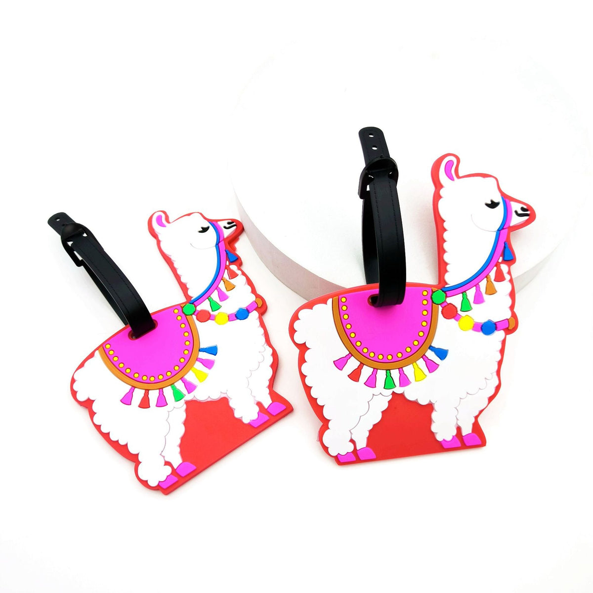 Whimsical Llama Luggage Tag LoungeYard — product view 3