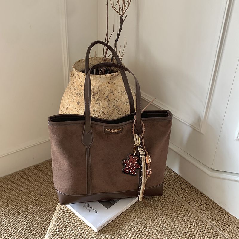 Spacious Suede Tote Bag LoungeYard — product view 6