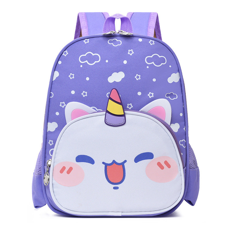 Kids' Unicorn-Themed School Backpack LoungeYard — product view 3