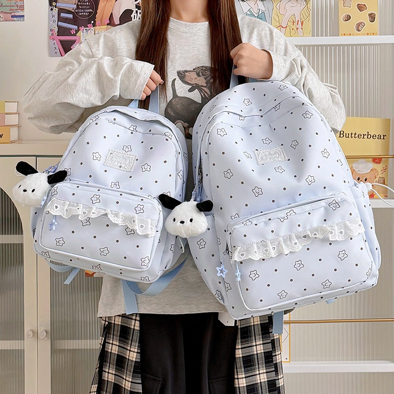 Cute Graphic Print Backpack LoungeYard — product view 2