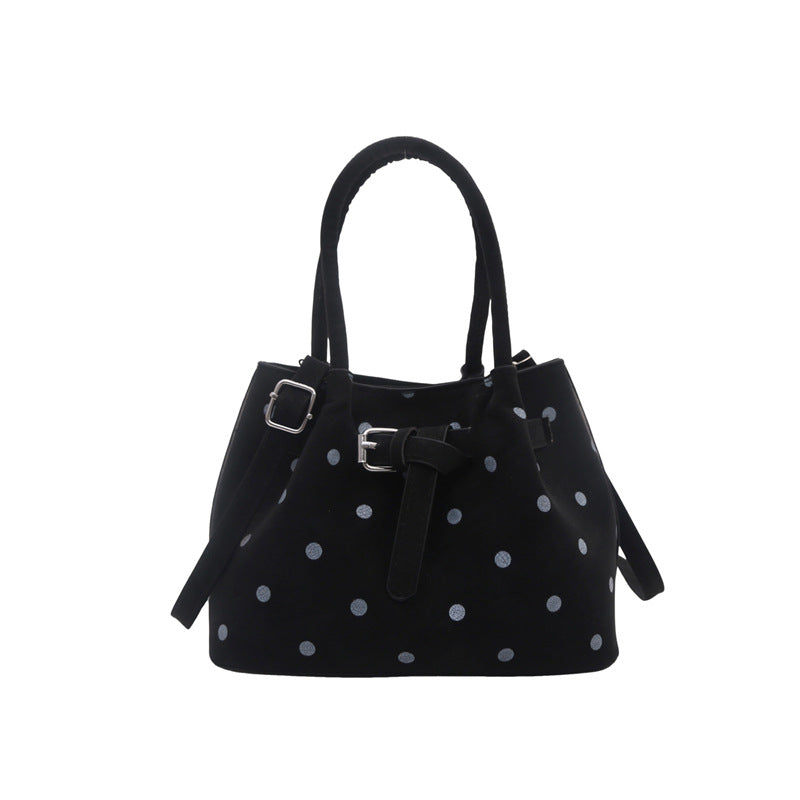 Casual Suede Polka Dot Handbag — product view 6