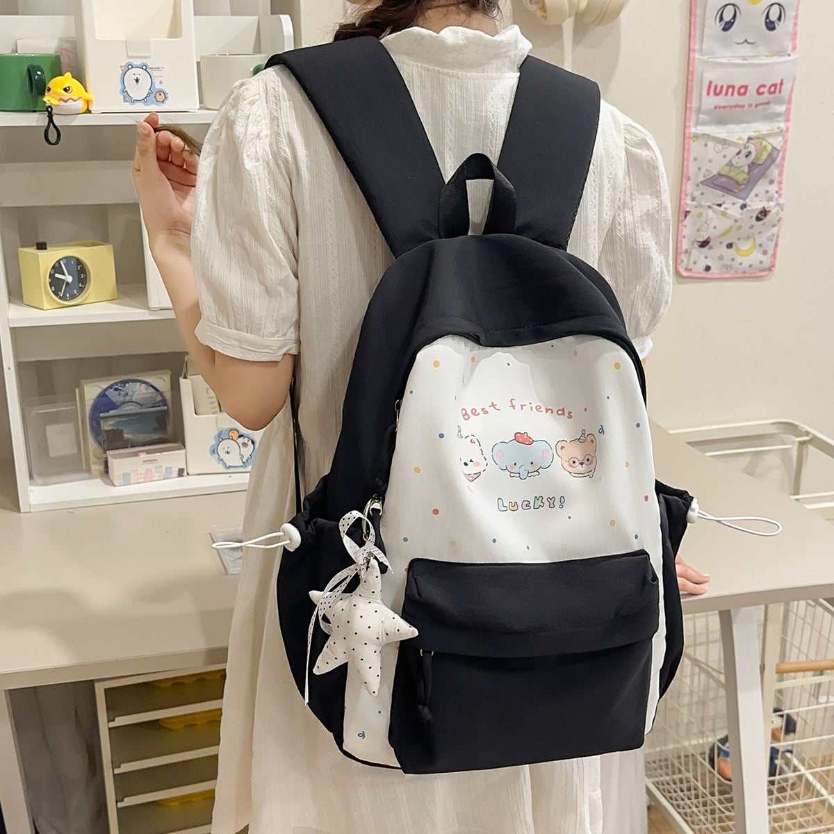 Cute Character-Themed Backpack LoungeYard 1791205642 — product view 3