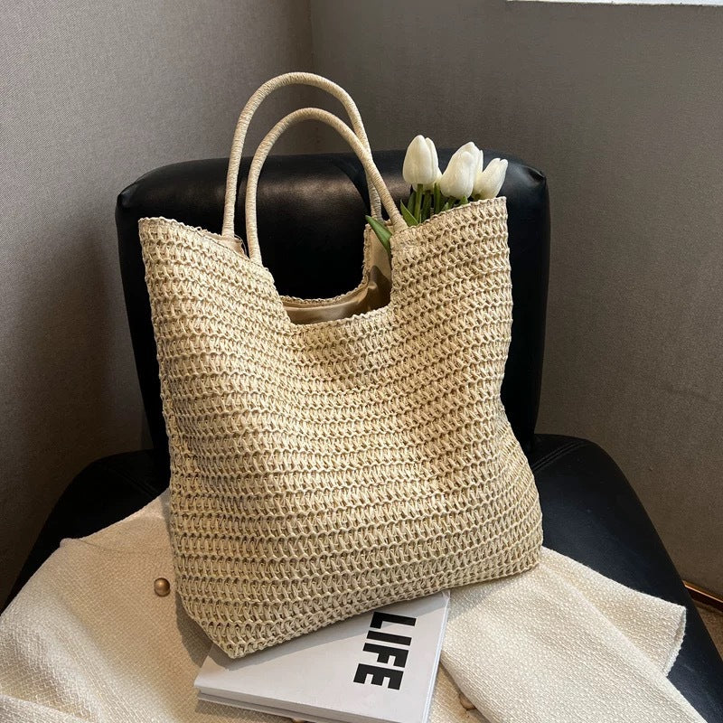 Spacious Macrame Tote Bag LoungeYard — product view 6