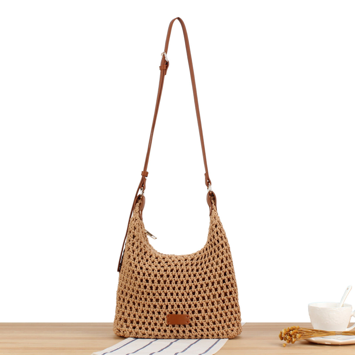 Woven Natural Material Handbag LoungeYard — product view 5
