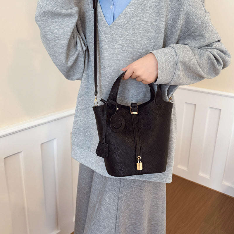 Chic Textured Shoulder Bag LoungeYard — product view 3