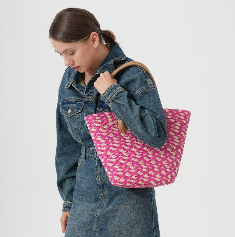 Geometric Beach Tote LoungeYard — product view 2