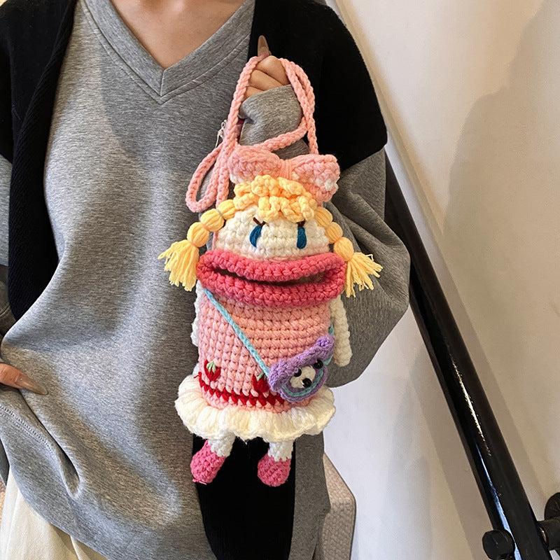 Creative Crochet Doll Backpack — product view 4
