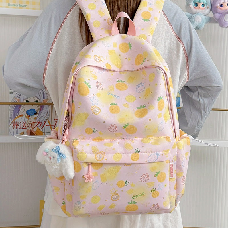 Fun Pineapple-Themed School Backpack LoungeYard — product view 3