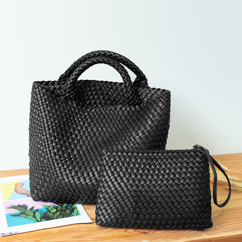 Elegant Braided Handbag with Removable Clutch LoungeYard — product view 6