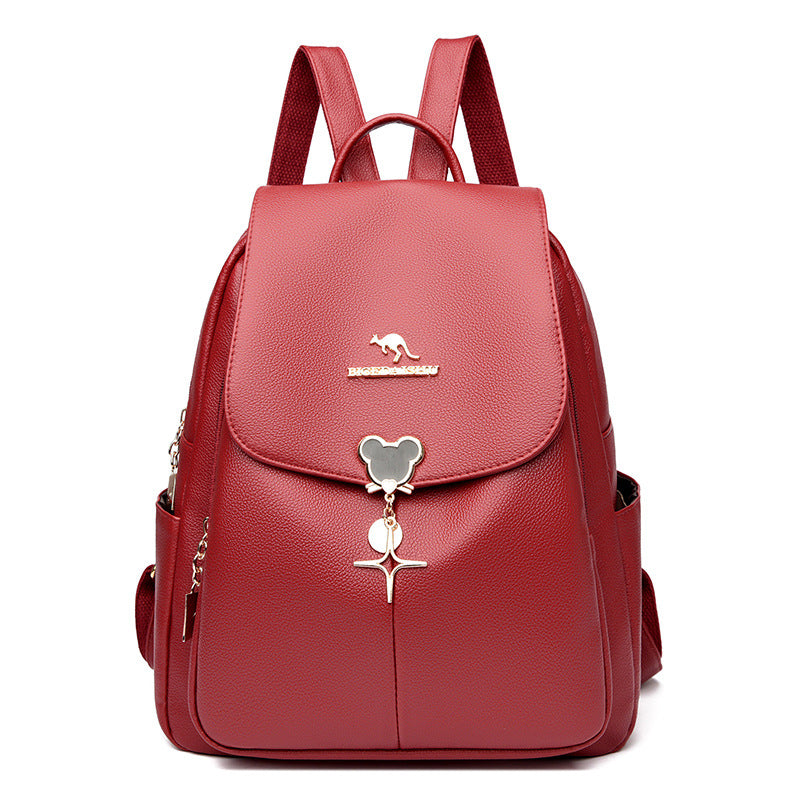 Chic Leather Backpack — product view 1