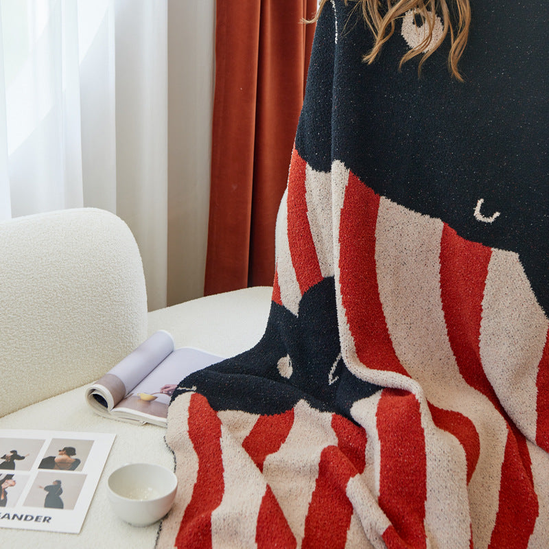 Creative Animal Pattern Throw Blanket — product view 3