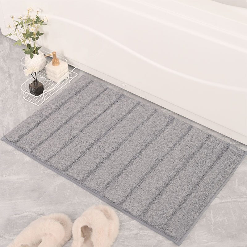 Plush Texture Bath Mat Bowlift — product view 3