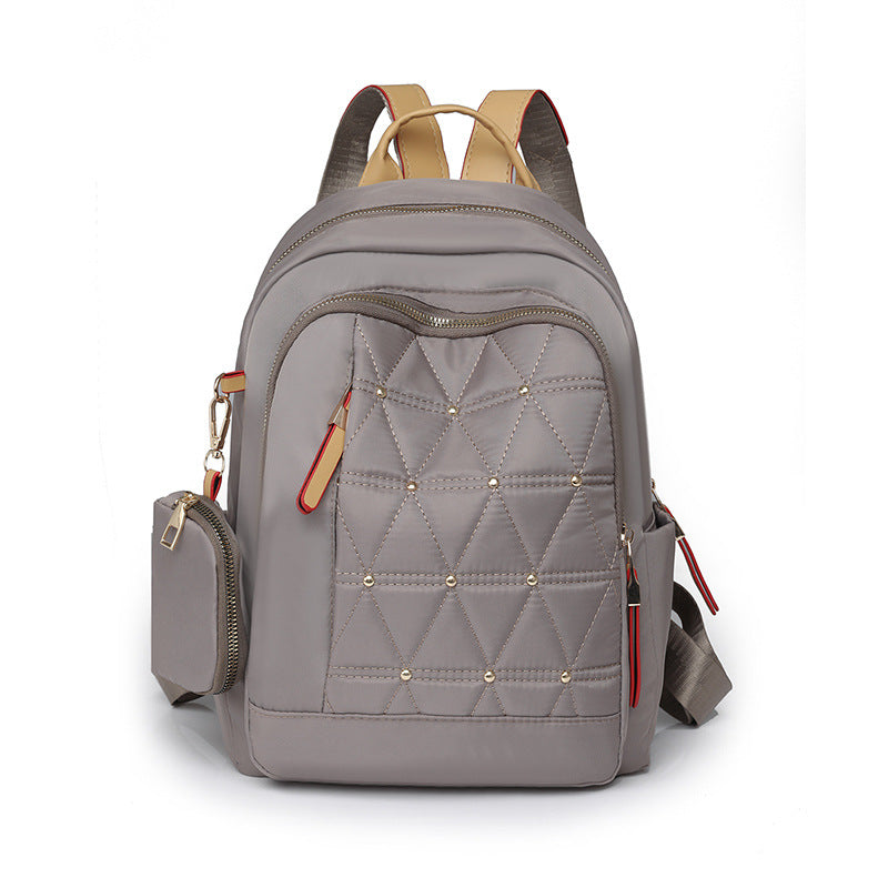 Stylish Quilted Multi-Pocket Backpack — product view 1