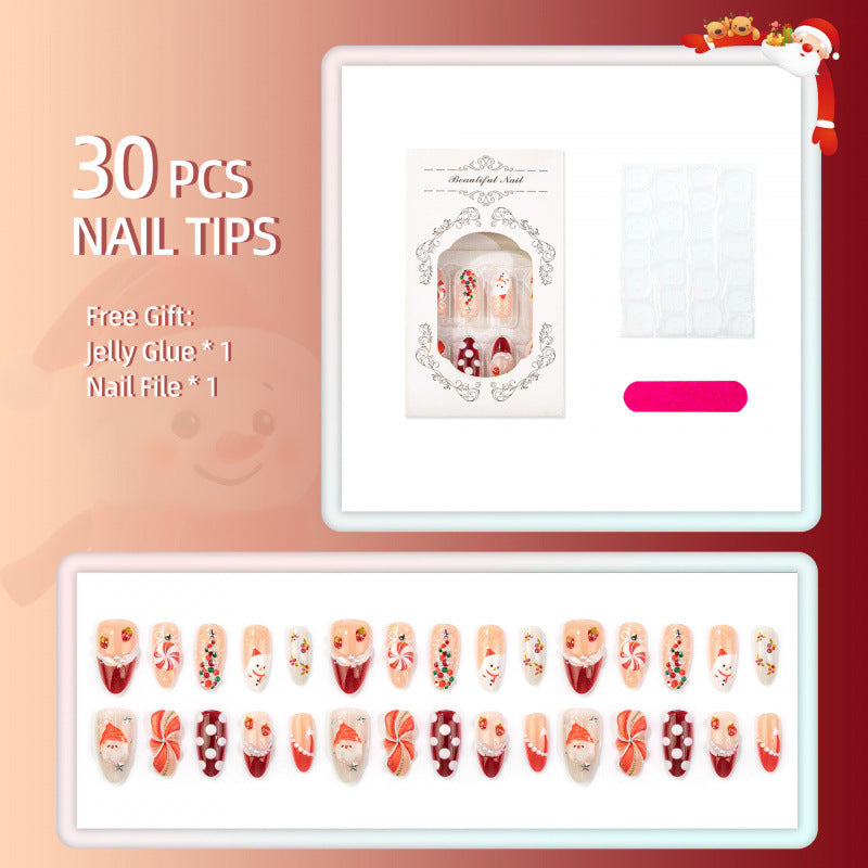 Holiday-Themed Festive Press-On Nail Art Kit — product view 4